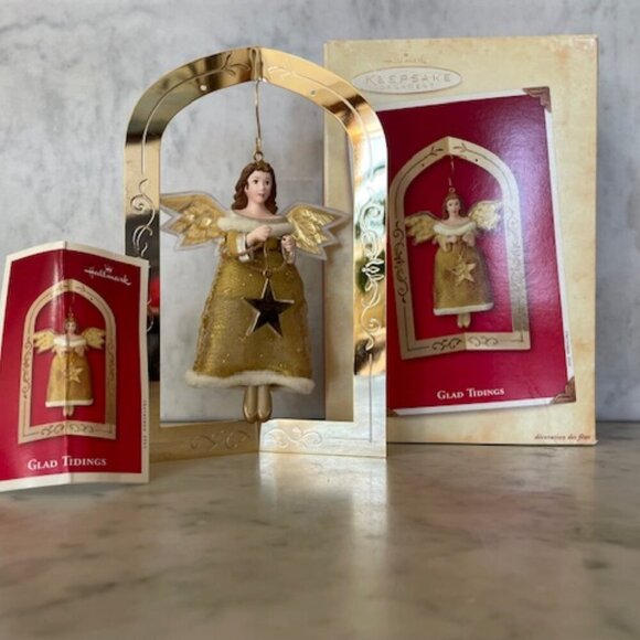 HALLMARK Holiday 2003 Memory Glad Tidings Ornament Decor IOB - Picture 2 of 16